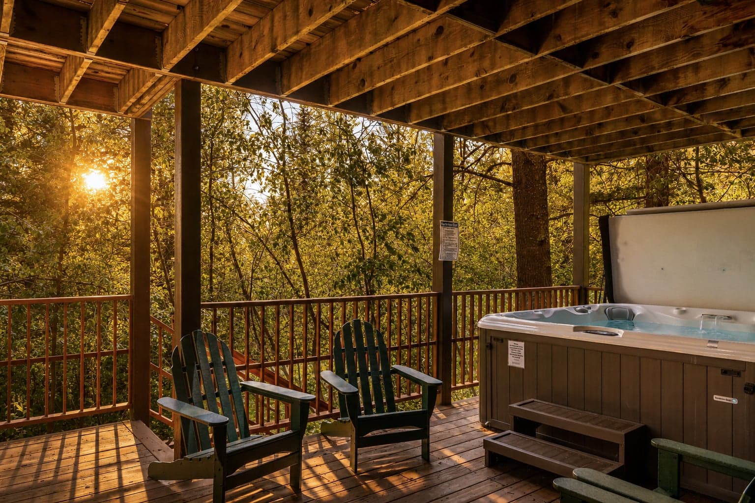 Lower Deck w/ Hot Tub