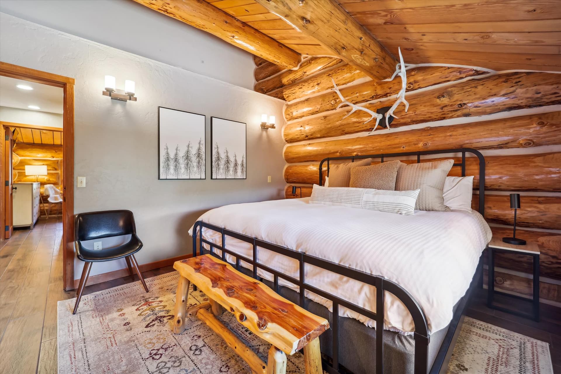 Bedroom - Modern Log Cabin - Breckenridge Vacation Rental