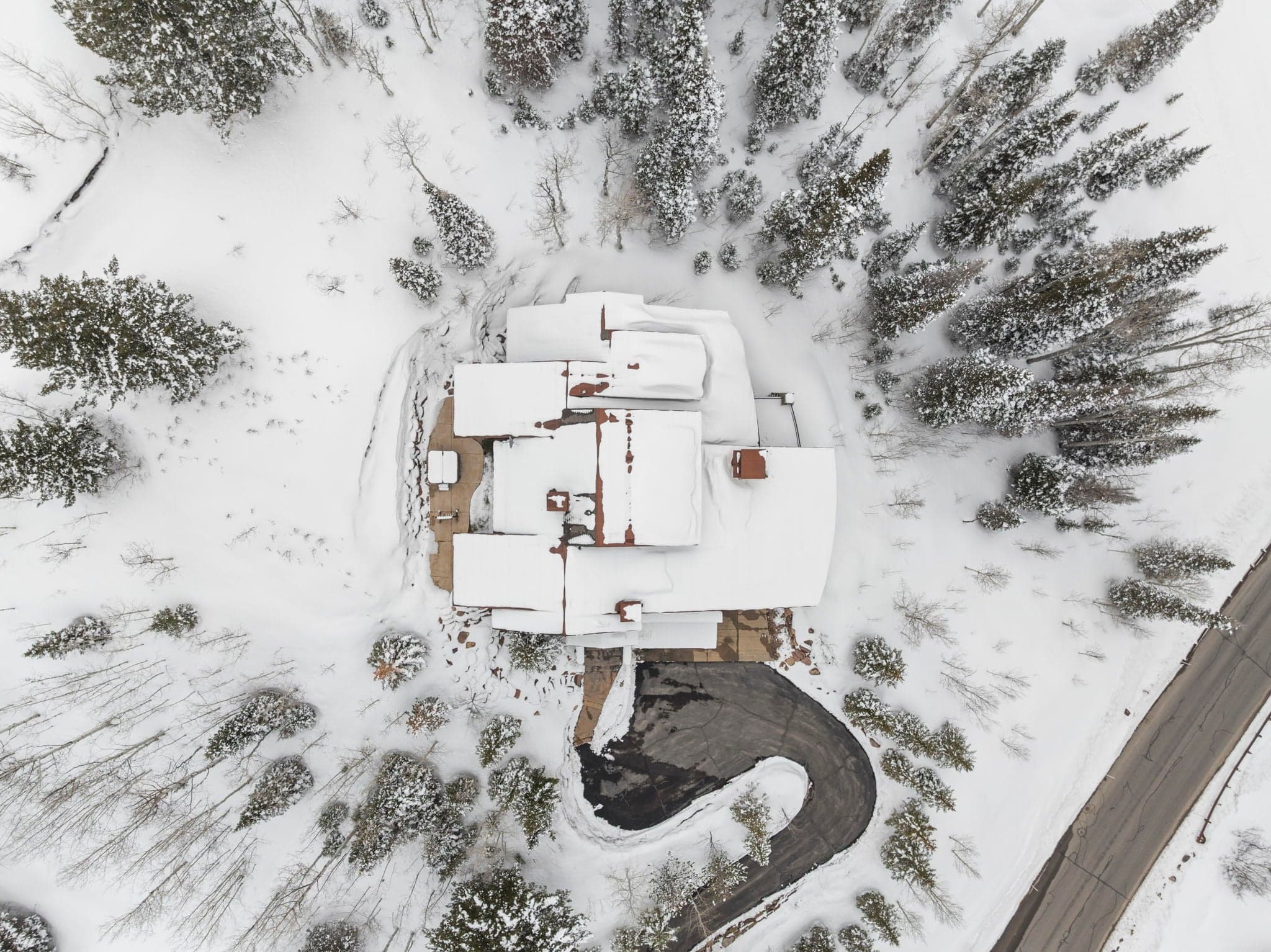 aerial view of a luxury vacation home rental in park city located in The Colony