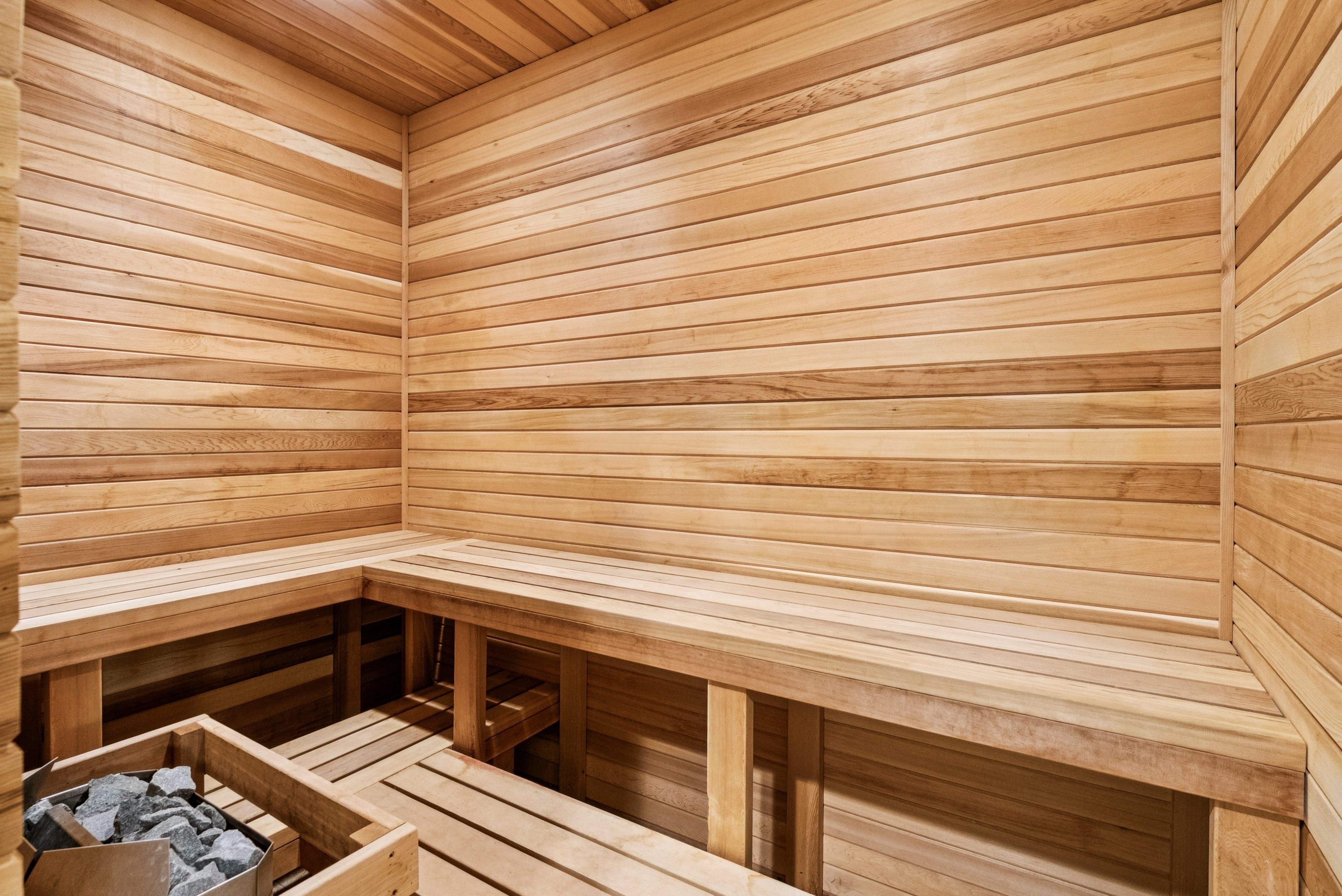 the sauna at grandview