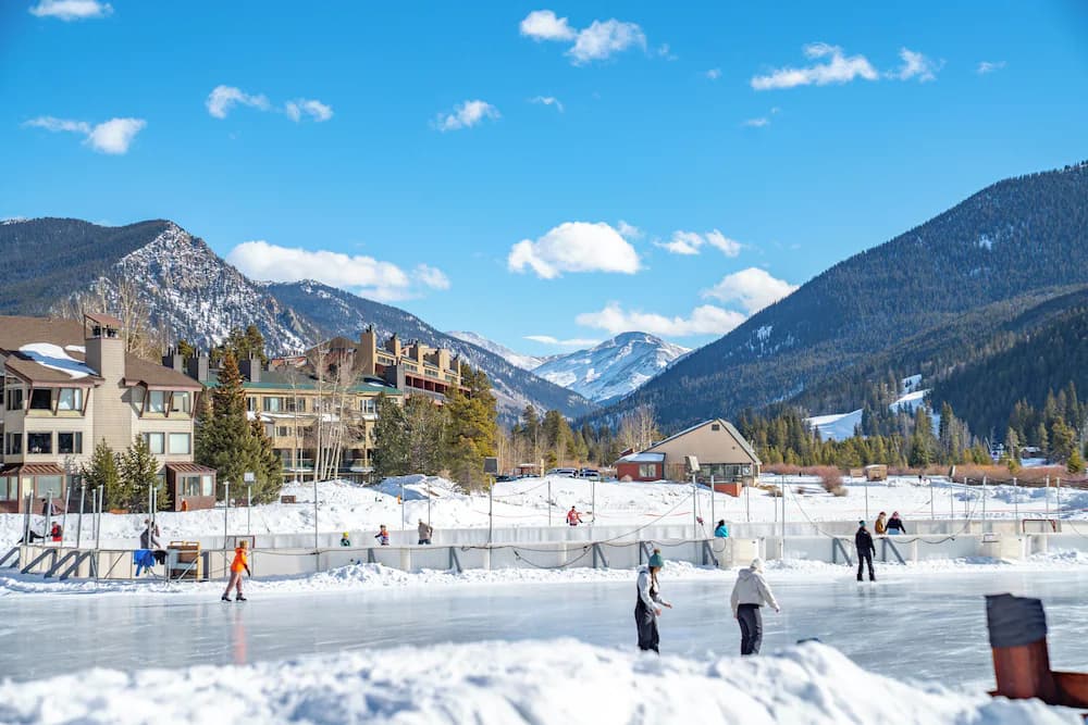 Ice skating
