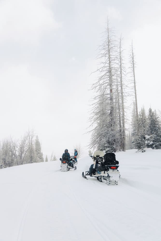 Snowmobiling