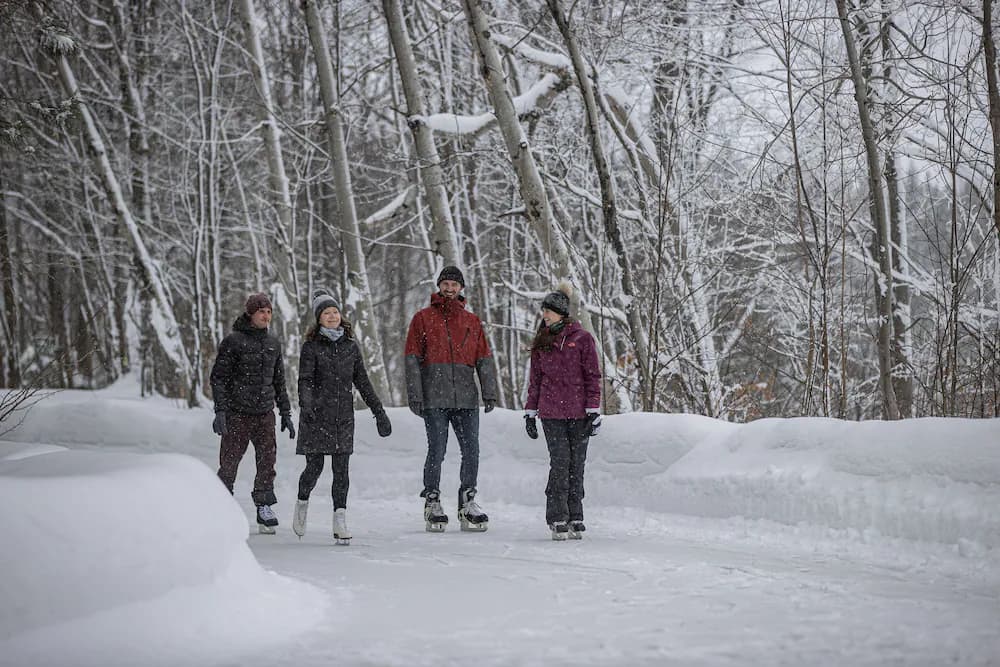 Ice skating