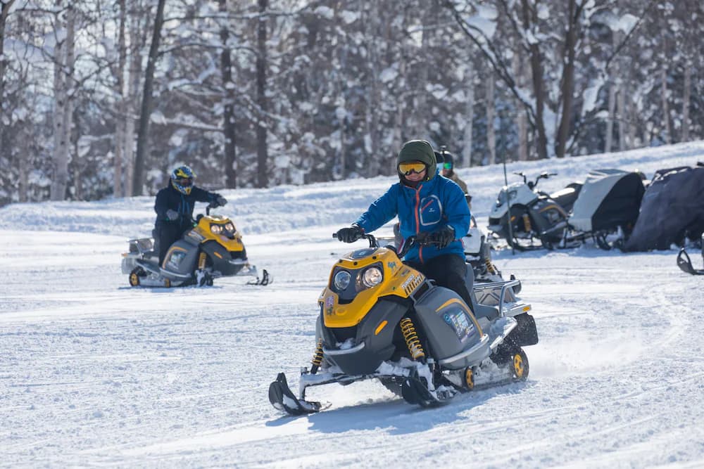 Snowmobiling